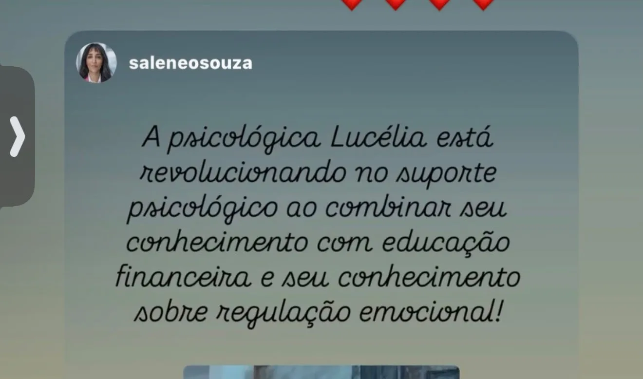 Depoimento sobre a palestra de Lucélia